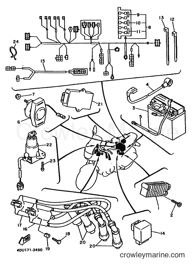 Yamaha Motors XJ600S (4DU6) [010] - ELECTRICAL 1