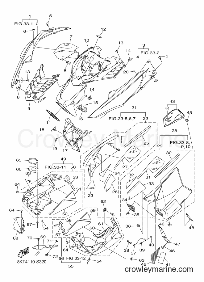 2017 Snowmobile SRV10MS62 - SRV10MS62 (8KT4) [010] - SHROUD