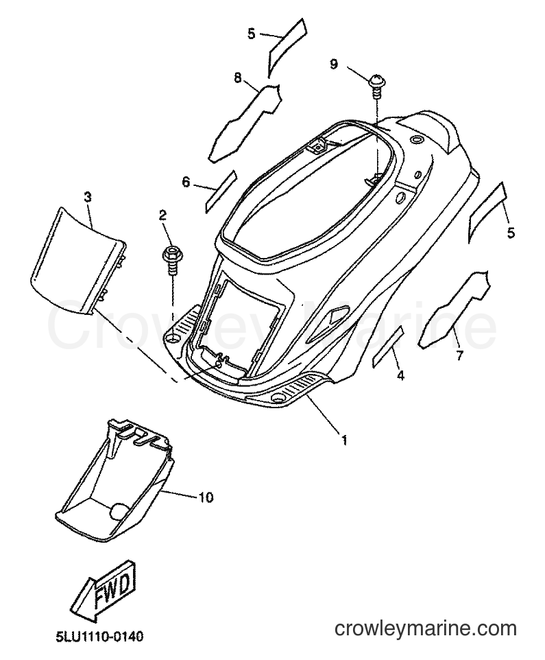 Yamaha Motors CW50 (5MS1) [010] - SIDE COVER