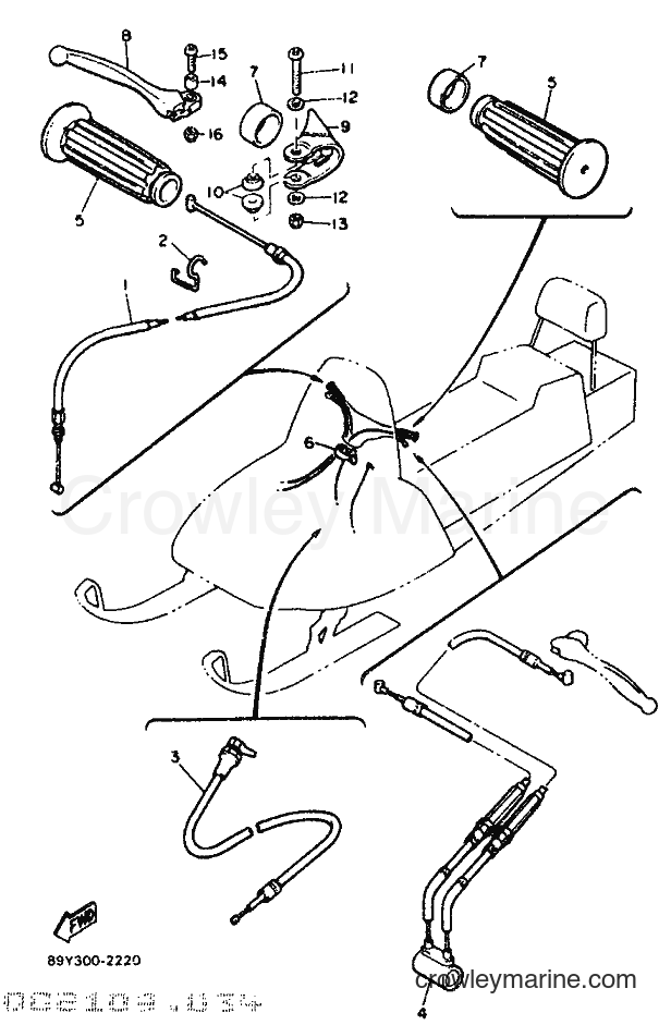 Yamaha Motors ET410TR (89Y2) [010] - CONTROL CABLE