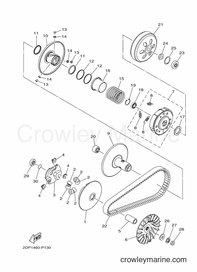 2017 Scooter GPD150-A - GPD150-A (BV41) [010] - CLUTCH