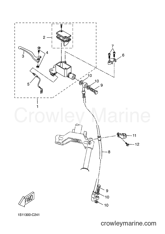 Yamaha Motors EW50 (1S14) [040] - FRONT MASTER CYLINDER