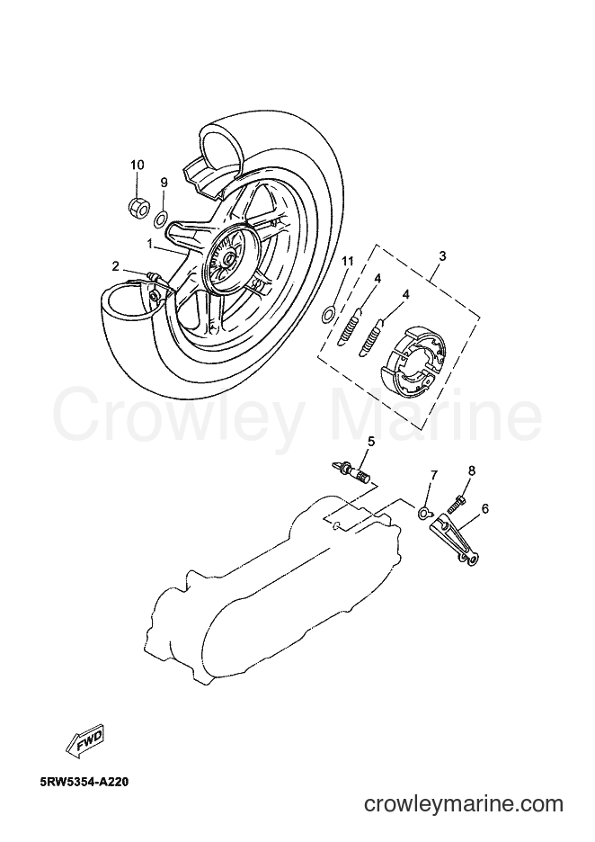 2002 Scooter CS50 - CS50 (5RW6) [010] - REAR WHEEL