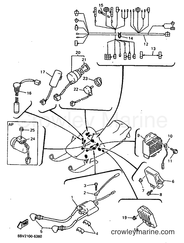 Yamaha Motors VX600XT (8BV1) [020] - ELECTRICAL 1