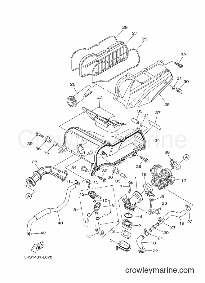Yamaha Motors AF115FX (1GS1) [010] - INTAKE