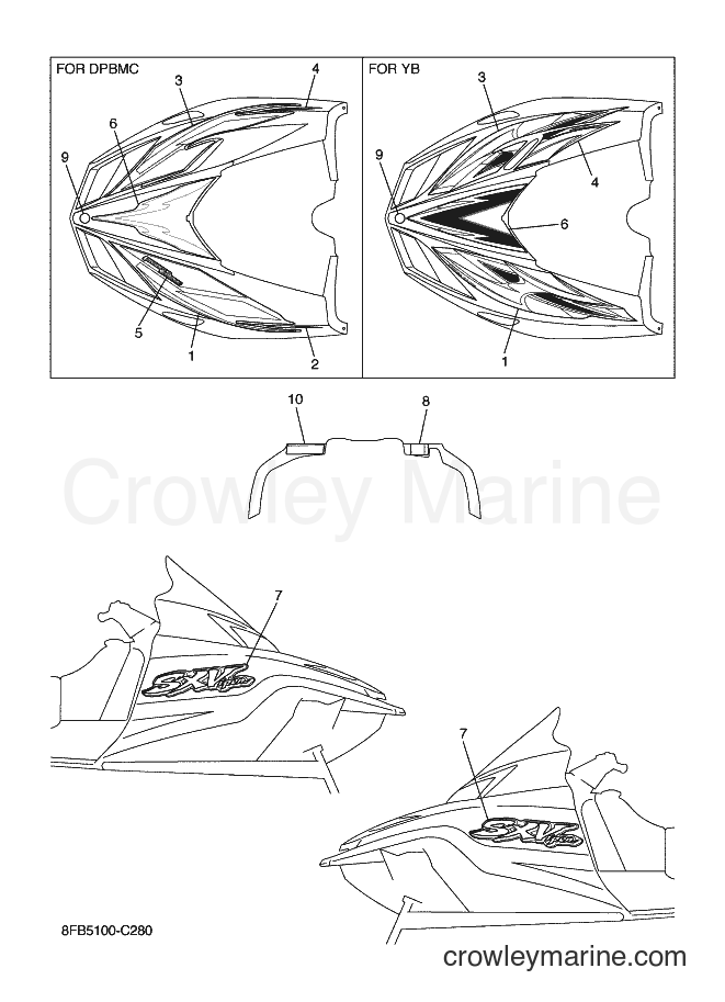 2004 Snowmobile SXV70ER - SXV70ER (8FB6) [010] - EMBLEM