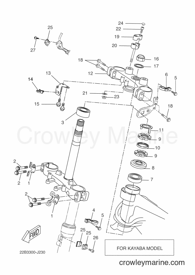 2010 Dirt Bike WR125R - WR125R (22B3) [080] - STEERING 2