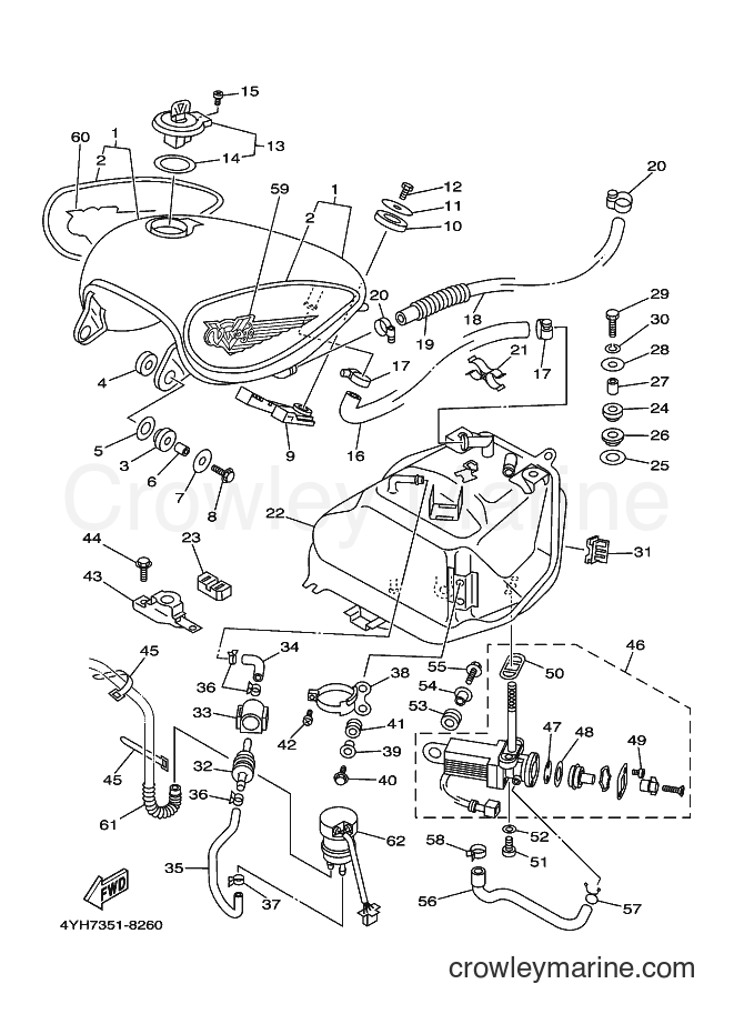 2001 Cruiser XV535 - XV535 (4YHE) [110] - FUEL TANK