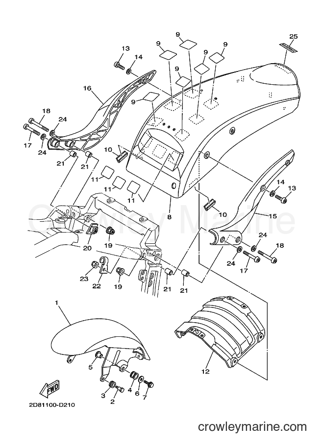 Yamaha Motors XV1700PC (2D84) [010] - FENDER