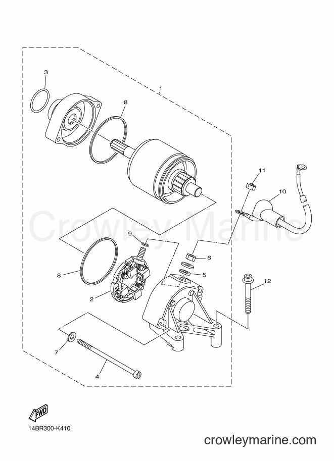 Yamaha Motors YZF-R1 (1KBF) [010] - STARTING MOTOR