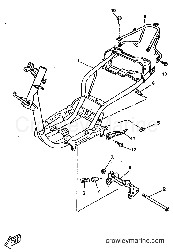 1998 Scooter CW50RS - CW50RS (4TDL) [999] - FRAME