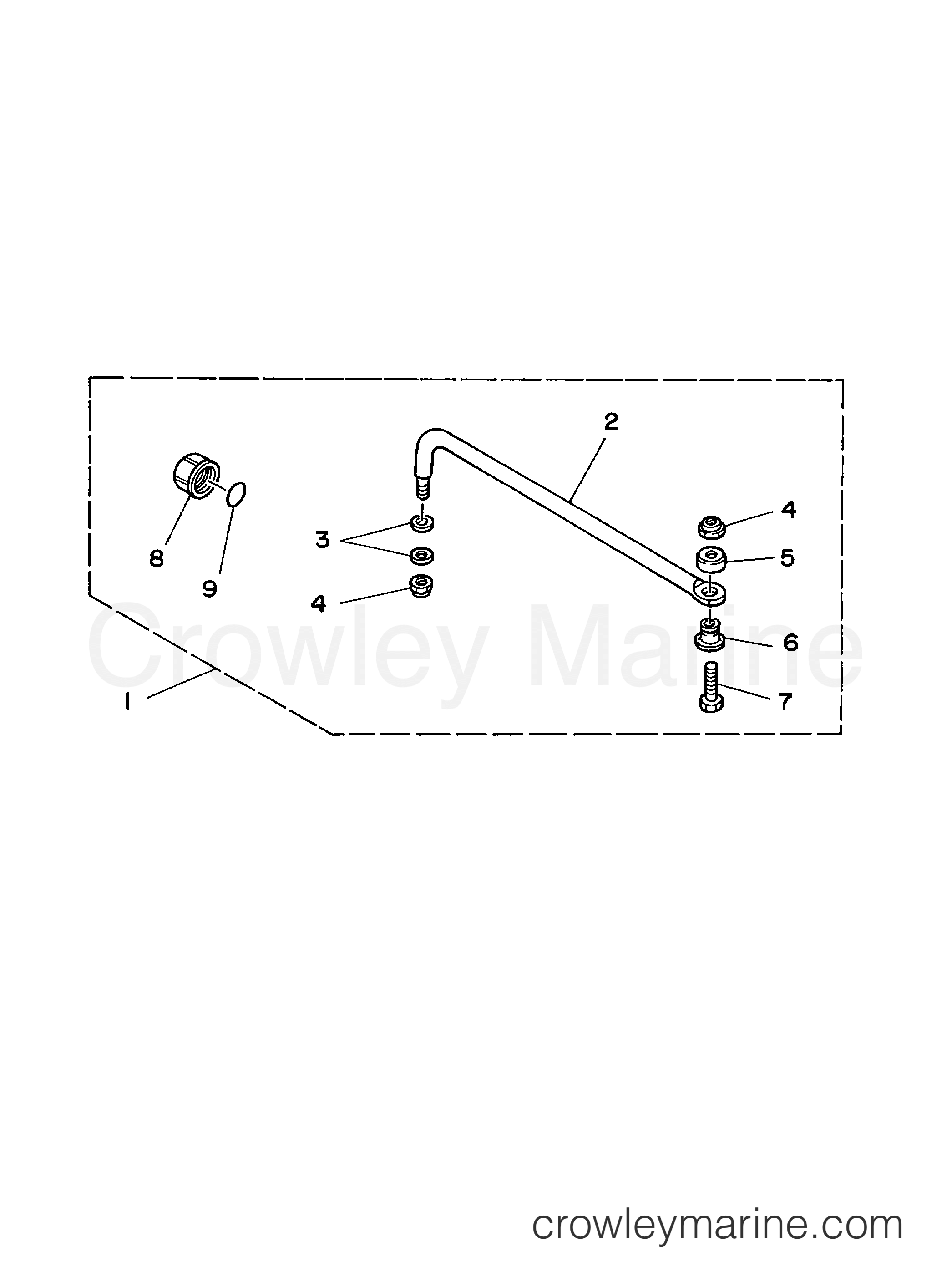 Yamaha Motors V6EXCELXH - STEERING GUIDE ATTACHMENT