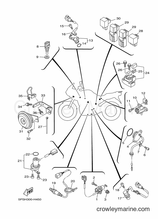 2009 Street Bike TDM900 - TDM900 (5PSH) [010] - ELECTRICAL 2