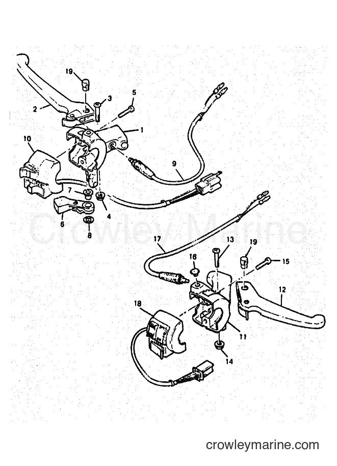 Yamaha Motors CW50 (4FG4) [999] - HANDLE SWITCH & LEVER