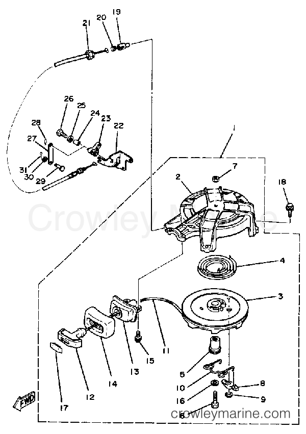 Yamaha Motors 5LK - MANUAL STARTER