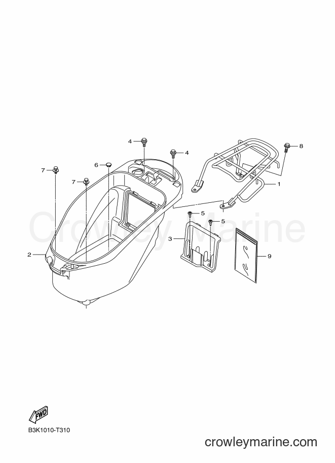 2018 Scooter CEH50D - CEH50D (B3K2) [010] - SEAT & CARRIER