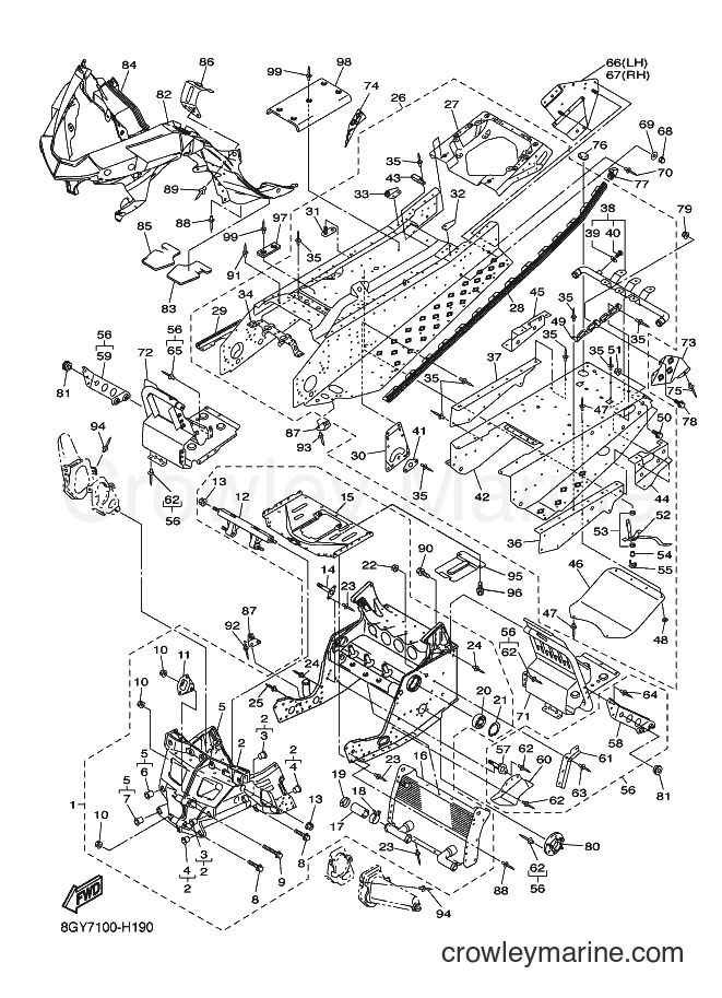 Yamaha Motors RX10MS (8GY7) [020] - FRAME