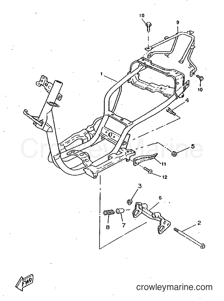 1997 Scooter CW50RSX - CW50RSX (5AY1) [999] - FRAME