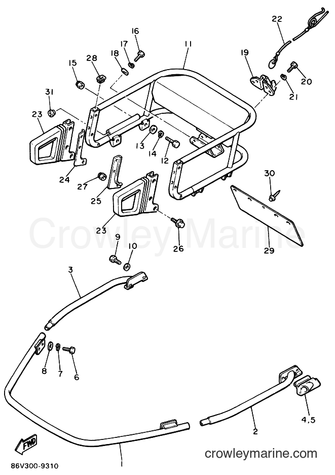 1990 Snowmobile VK540VP - VK540VP (86V2) [999] - BUMPER