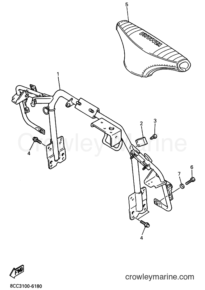 Yamaha Motors VX600LT (8CC3) [020] - STEERING GATE