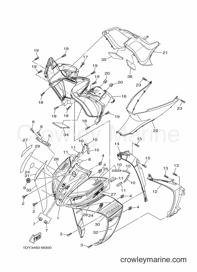 Yamaha Motors T115FSEC (1DY3) [010] - LEG SHIELD