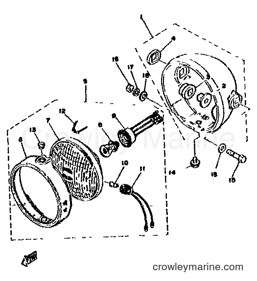 1978 Dirt Bike XT500 - XT500 (1U6) [999] - HEADLIGHT 2