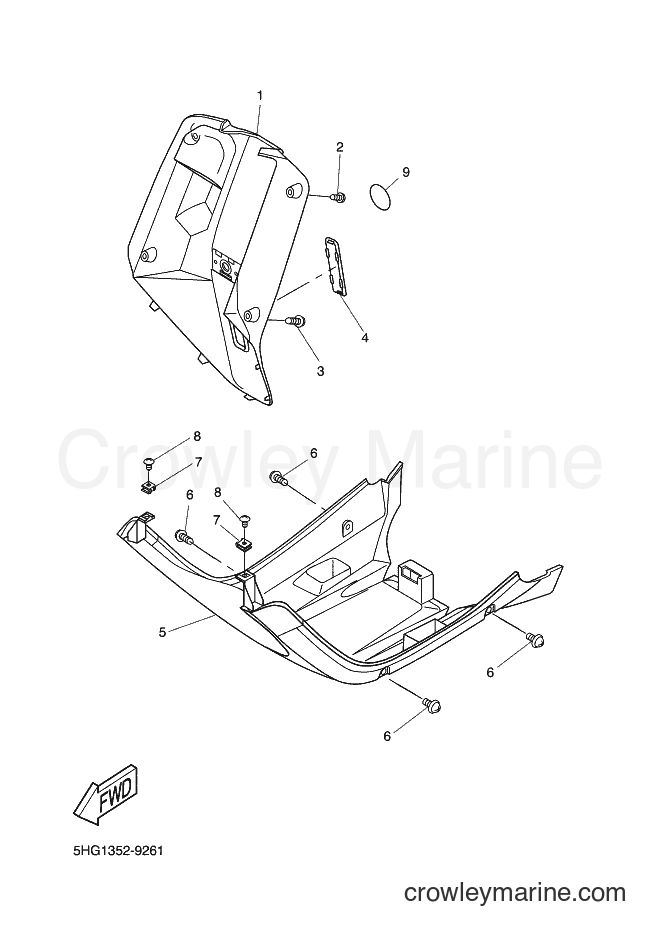 Yamaha Motors CW50 (5NT5) [010] - LEG SHIELD