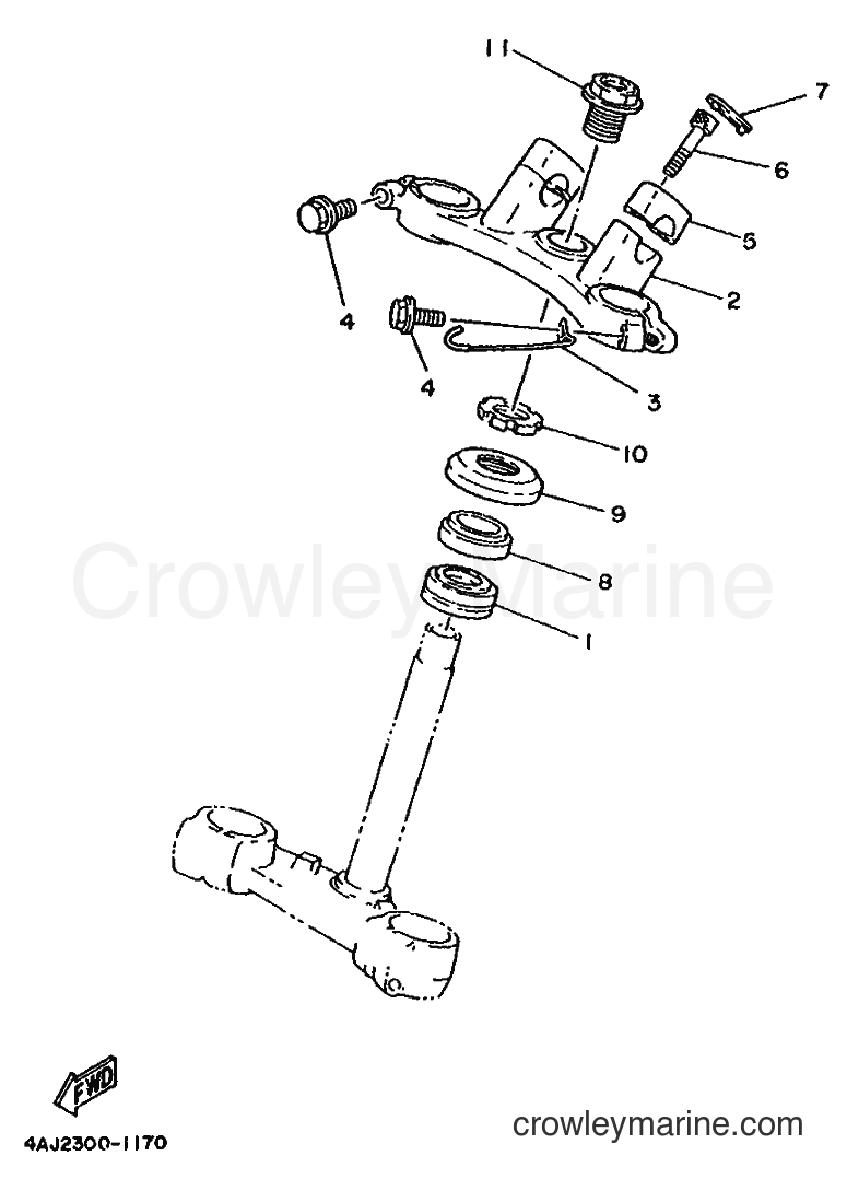 1991 Dirt Bike TY250R - TY250R (4AJ2) [999] - STEERING