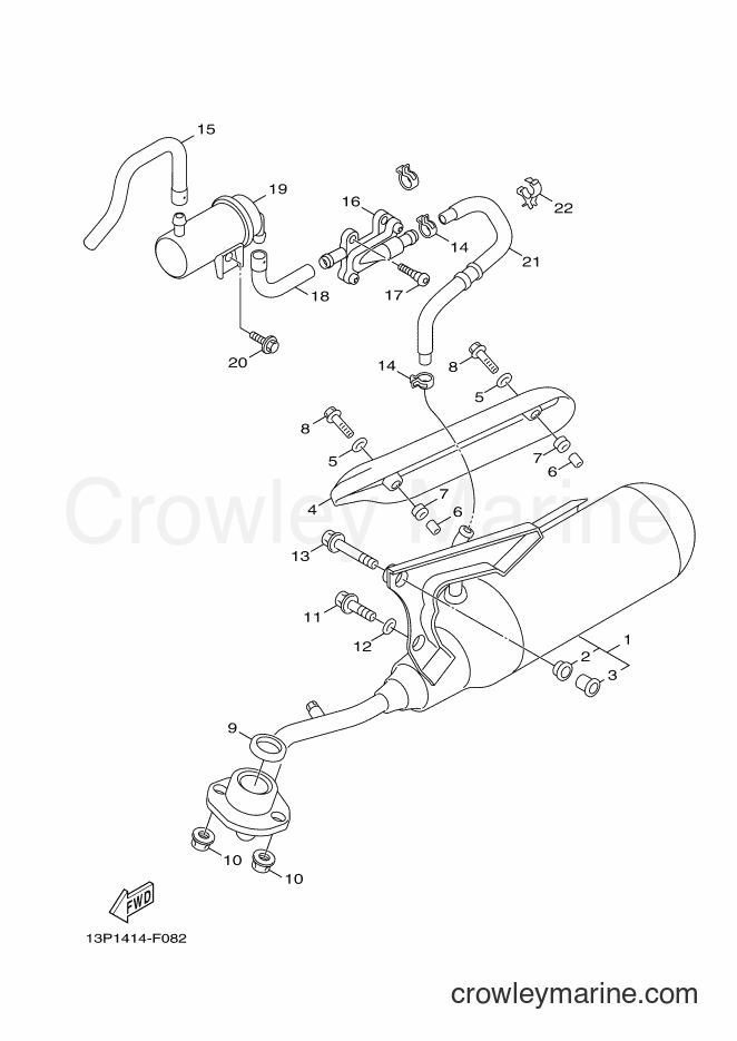 Yamaha Motors XC50 (1TS2) [010] - EXHAUST