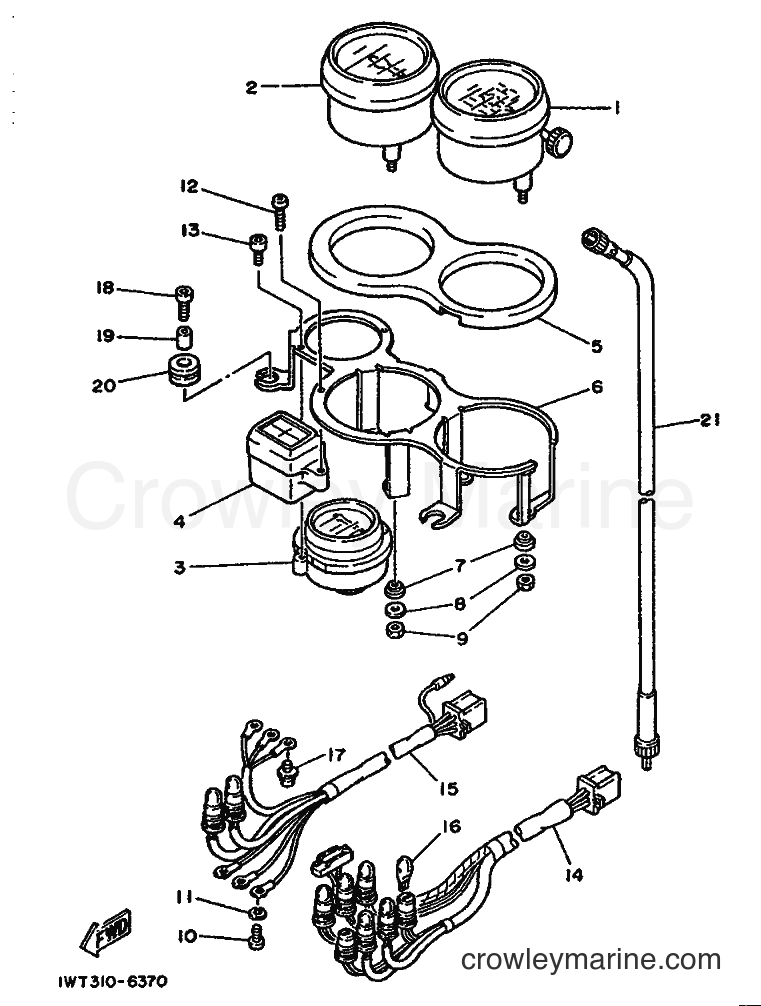 1986 Street Bike RD350LCF - RD350LCF (1WT) [99A] - METER