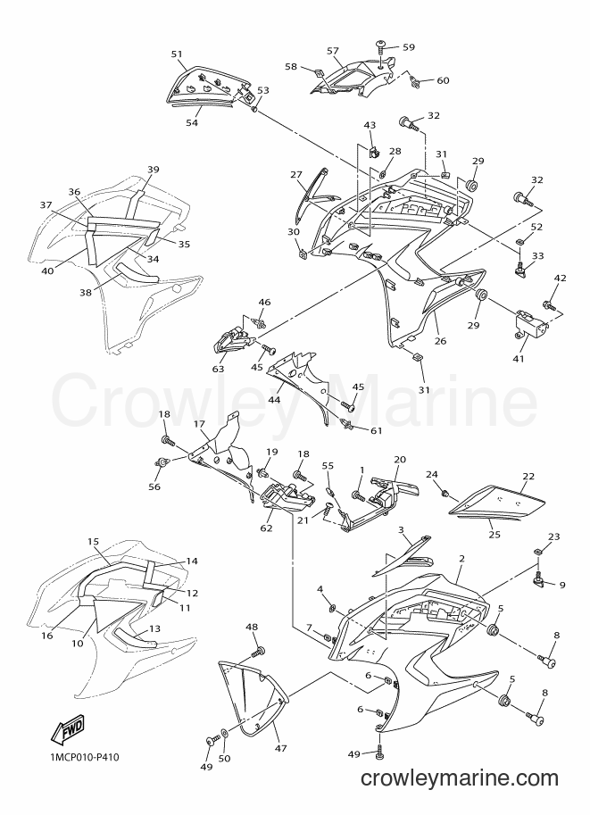 2015 Sport Bike FJR1300A - FJR1300A (1MCP) [010] - COWLING 2