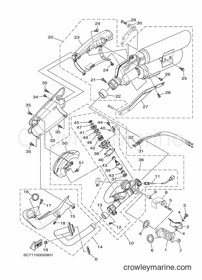 2008 Cruiser XV1900CU - XV1900CU (30B3) [010] - EXHAUST