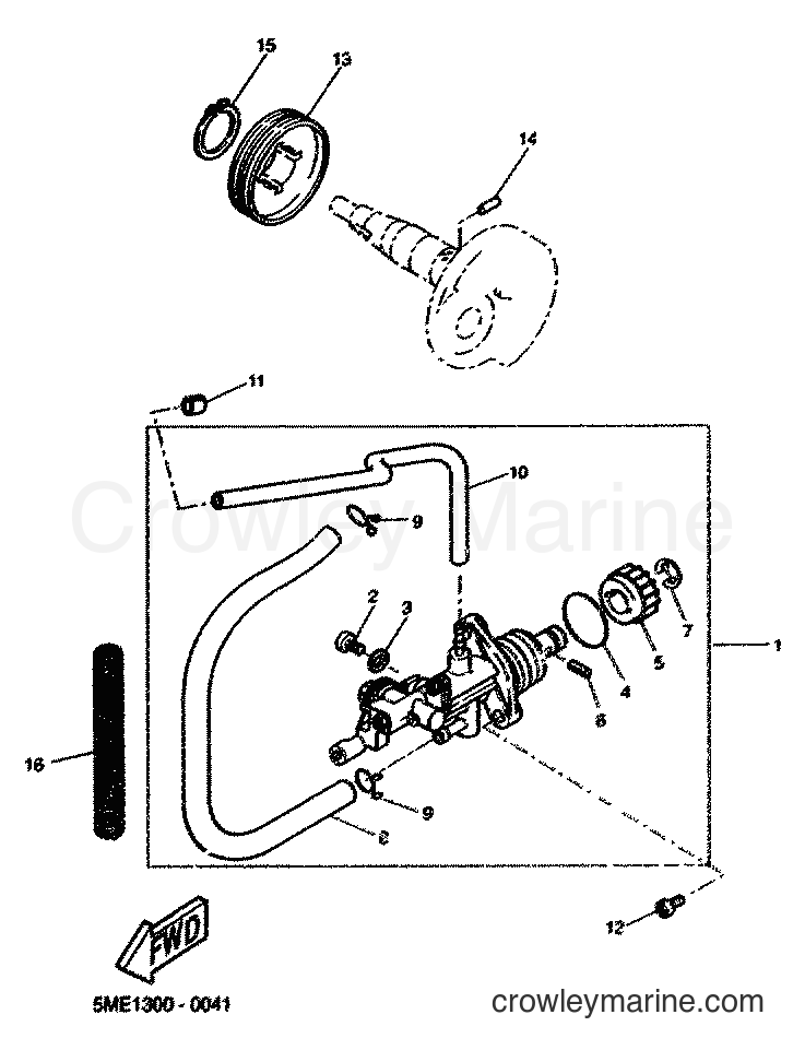 2001 Scooter YQ100 - YQ100 (5ME4) [070] - OIL PUMP