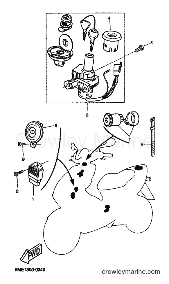 2000 Scooter YQ100 - YQ100 (5ME1) [060] - ELECTRICAL 1