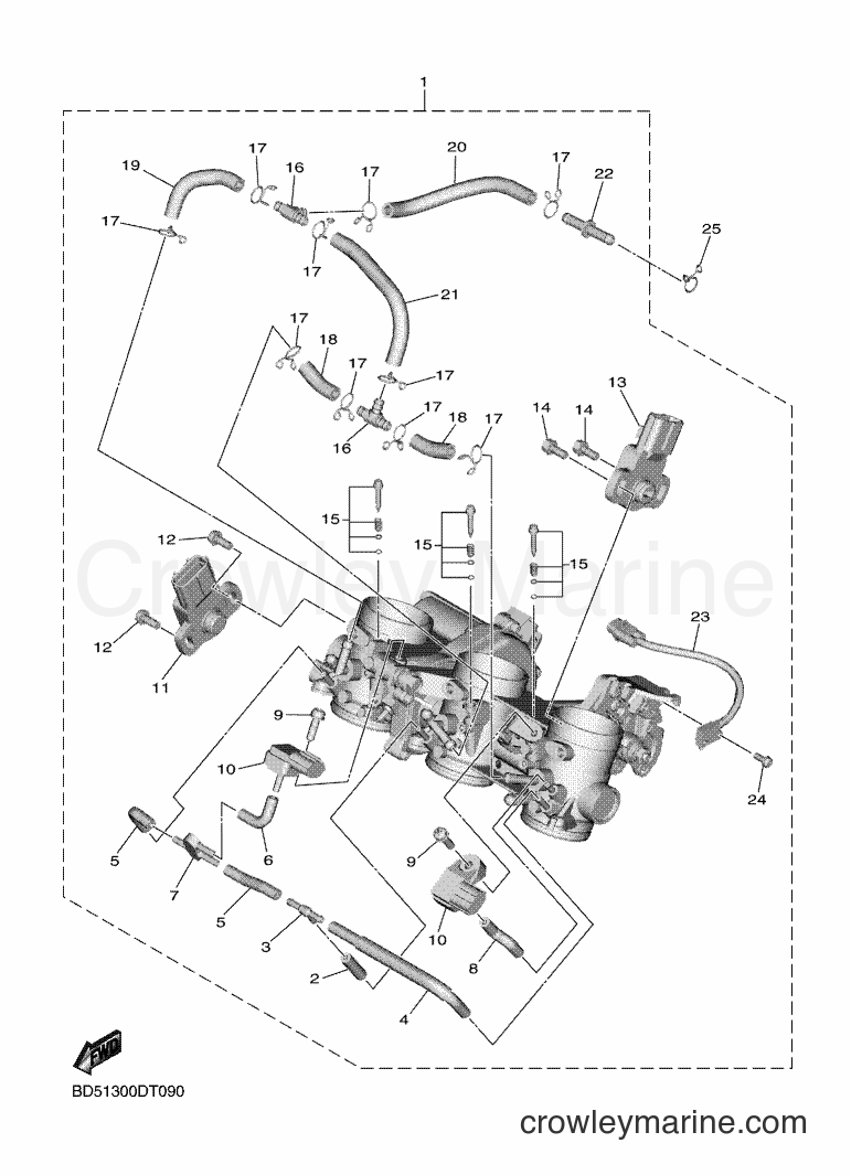 Yamaha Motors MXT850 (BD51) [010] - INTAKE