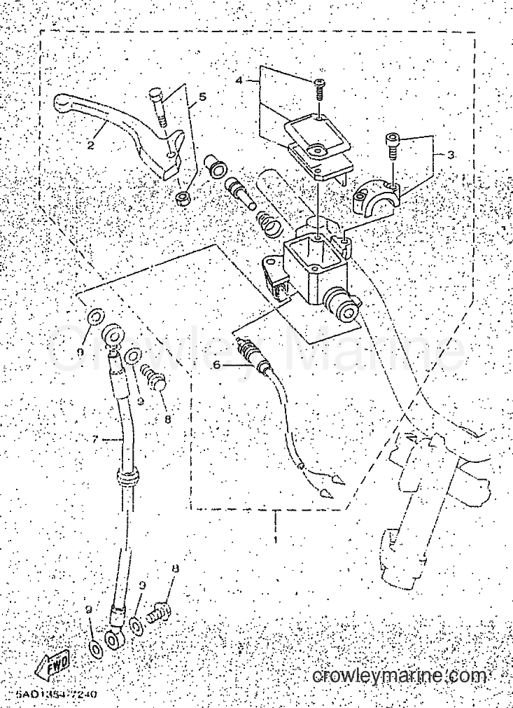 1998 Scooter YN50 - YN50 (5AD3) [999] - FRONT MASTER CYLINDER