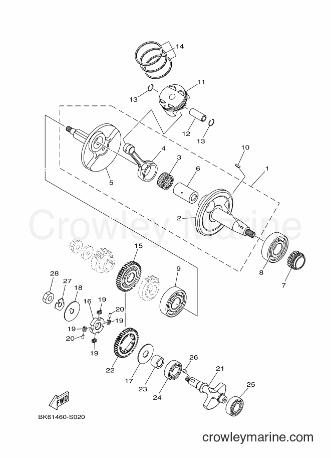 2017 Street Bike YZF155 - YZF155 (B0C1) [010] - CRANKSHAFT & PISTON