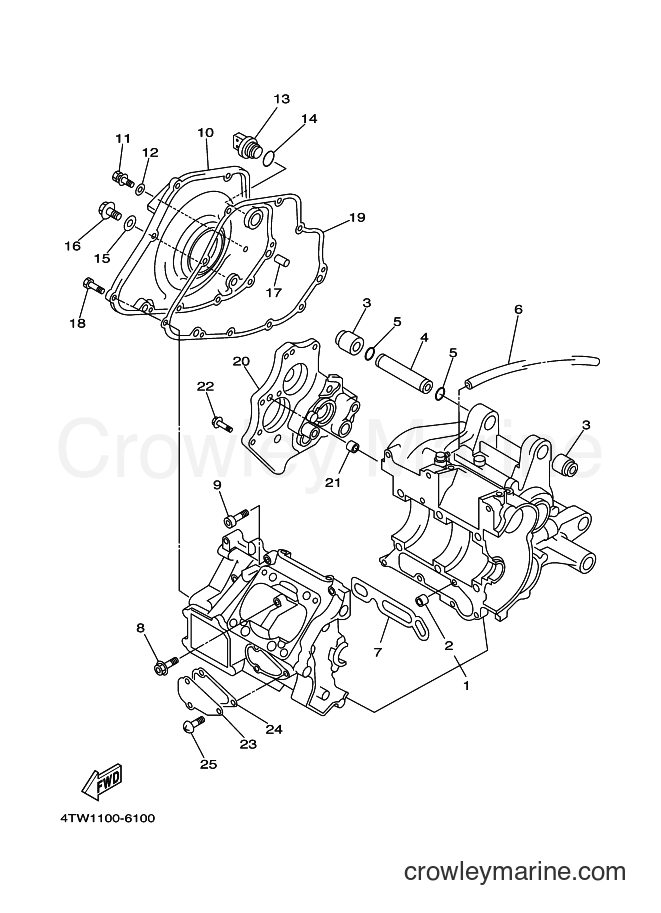 1996 Street Bike TZ250 - TZ250 (4TW1) [090] - CRANKCASE