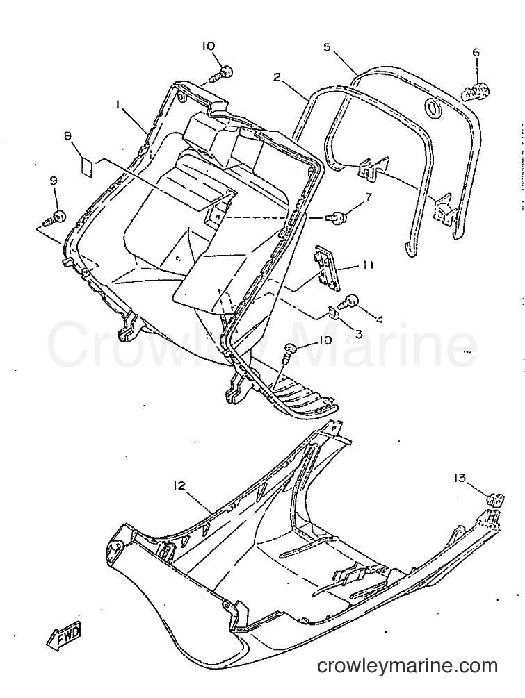 1995 Scooter YA50N - YA50N (3UG2) [999] - LEG SHIELD