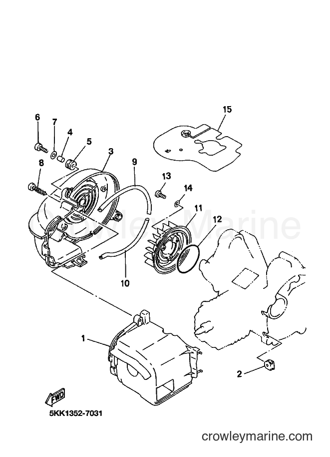 1999 Scooter YN100'99 - YN100'99 (5KK2) [010] - AIRSHROUD.FAN