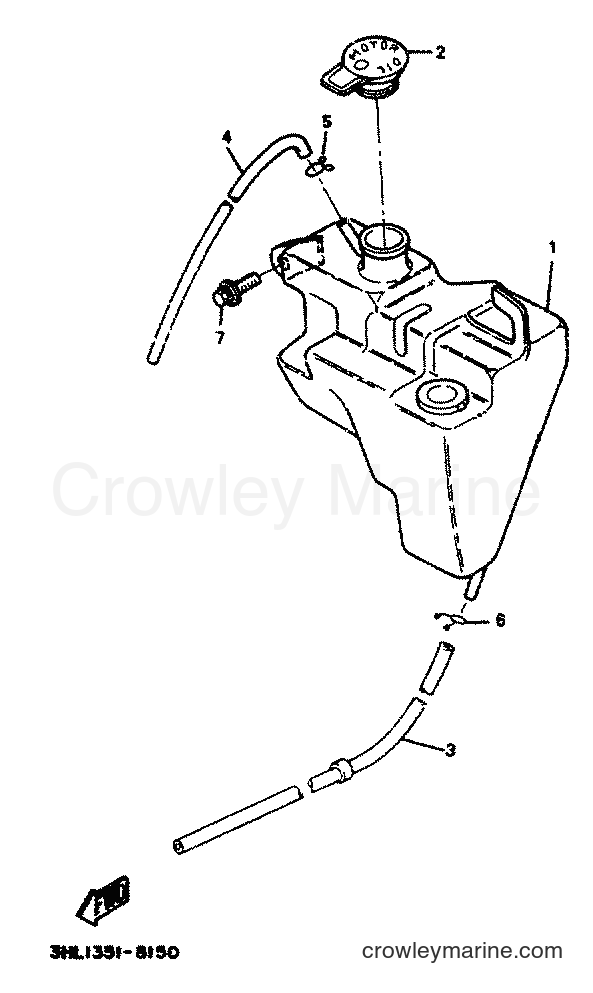 1991 Scooter DT50R - DT50R (4CT2) [999] - OIL TANK