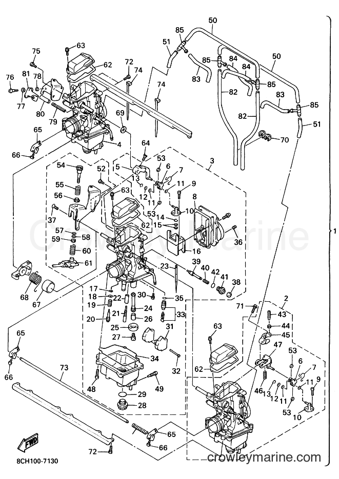 1997 Snowmobile VX600LT - VX600LT (8CS1) [020] - CARBURETOR