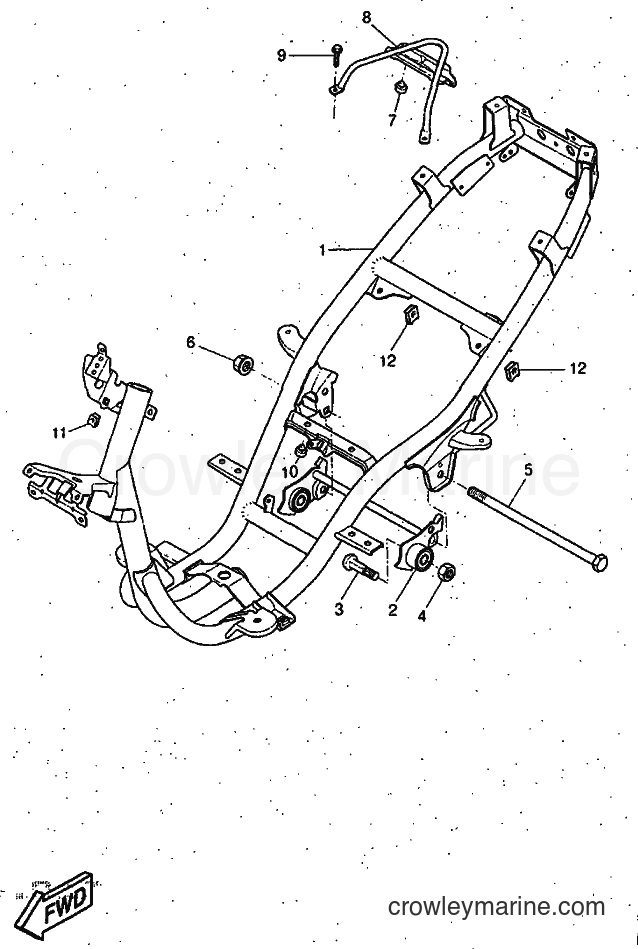 1997 Scooter YQ50 - YQ50 (5CL1) [999] - FRAME