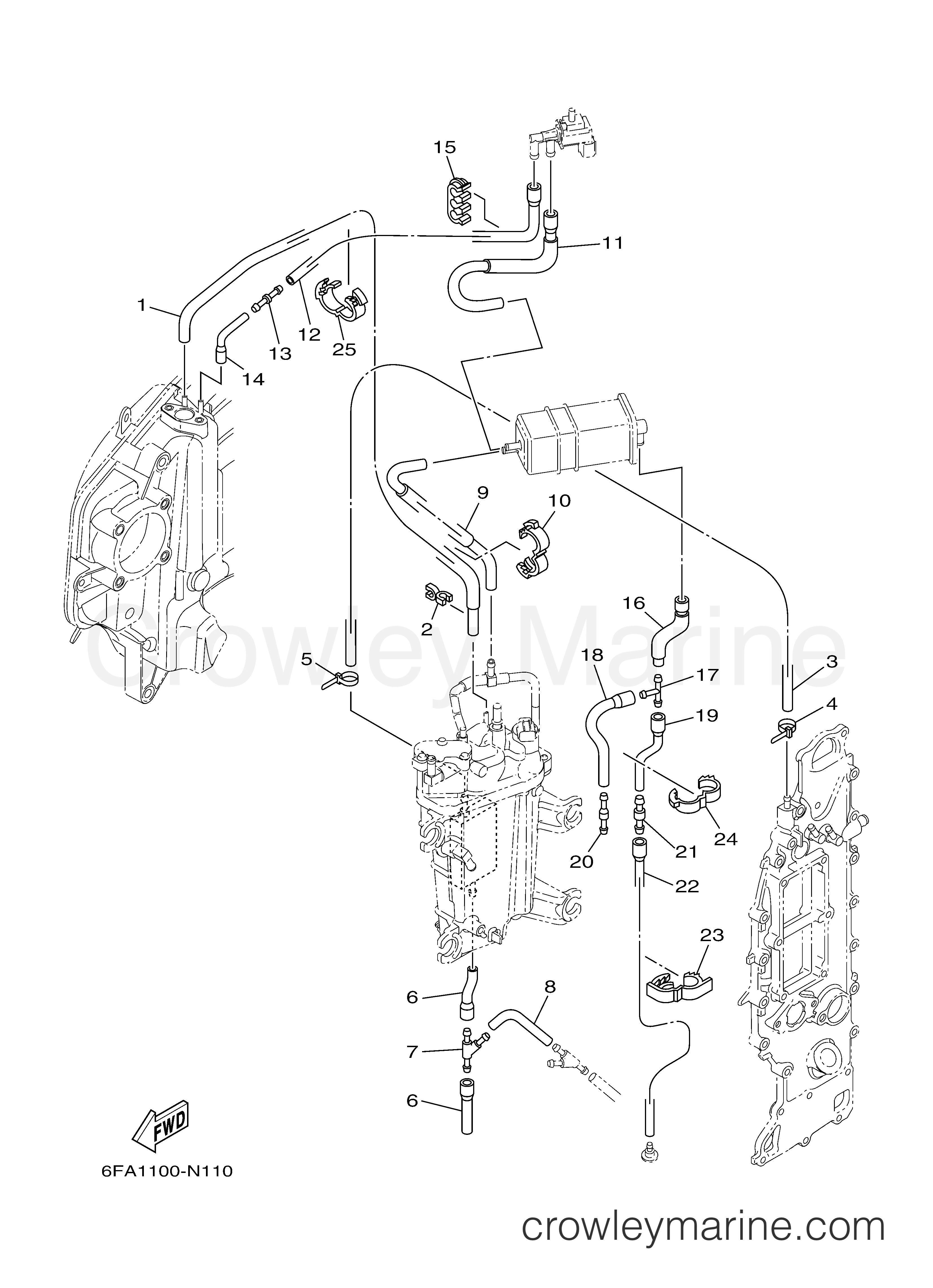 Yamaha Motors F175LA - INTAKE 3