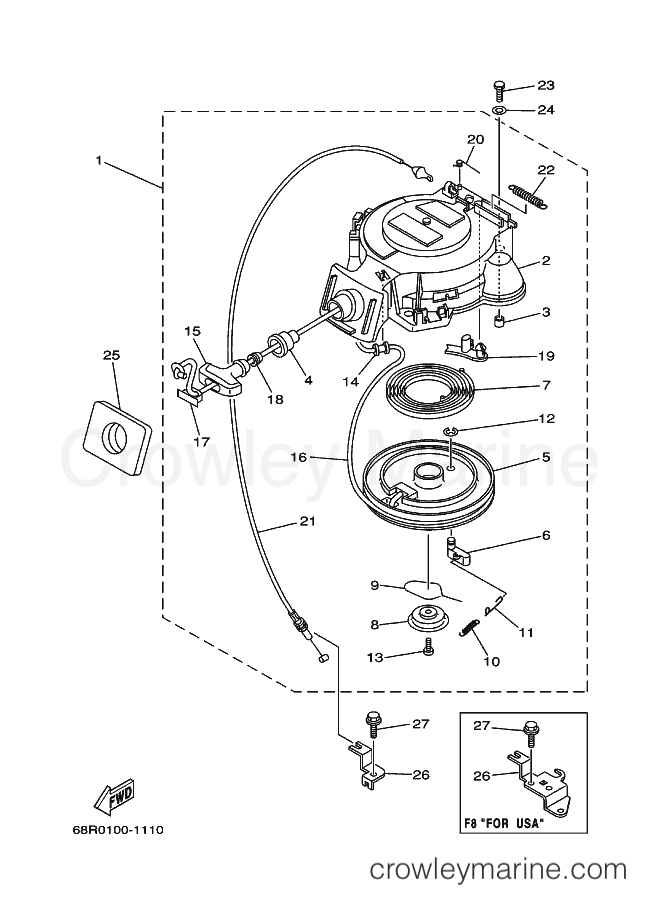 Yamaha Motors F8C (68T0) [130] - STARTER