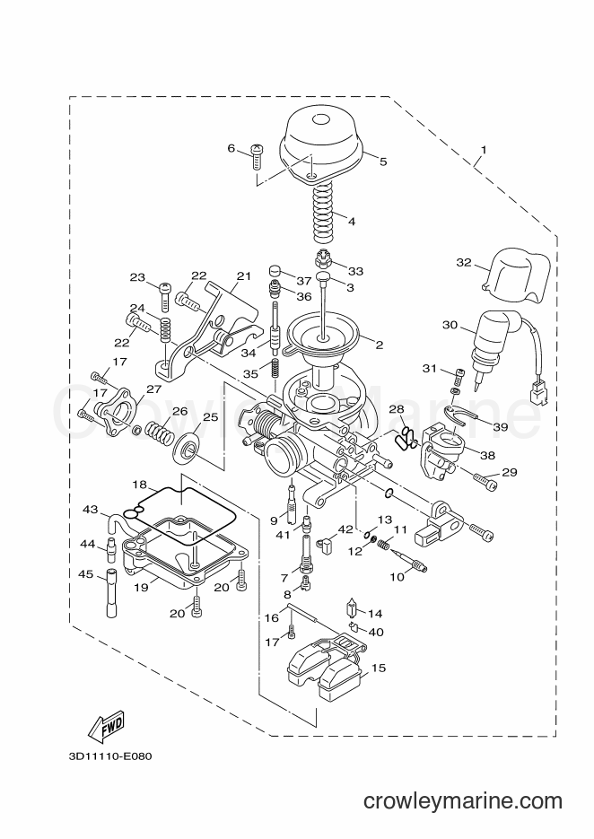 2007 Scooter XC50 - XC50 (3D14) [010] - CARBURETOR