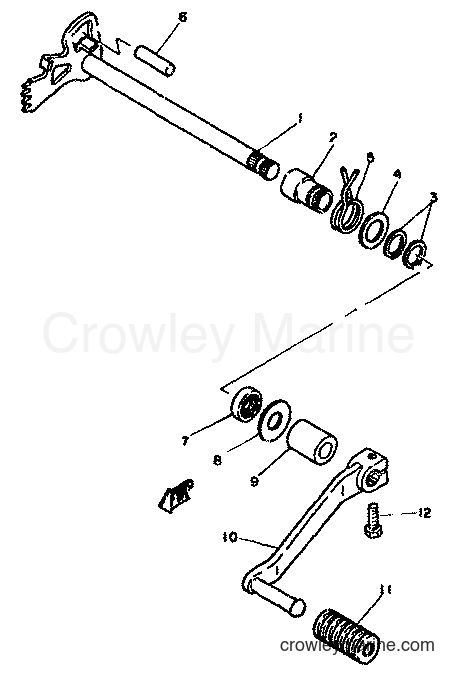 1981 Dirt Bike XT250 - XT250 (5G4) [999] - SHIFT SHAFT