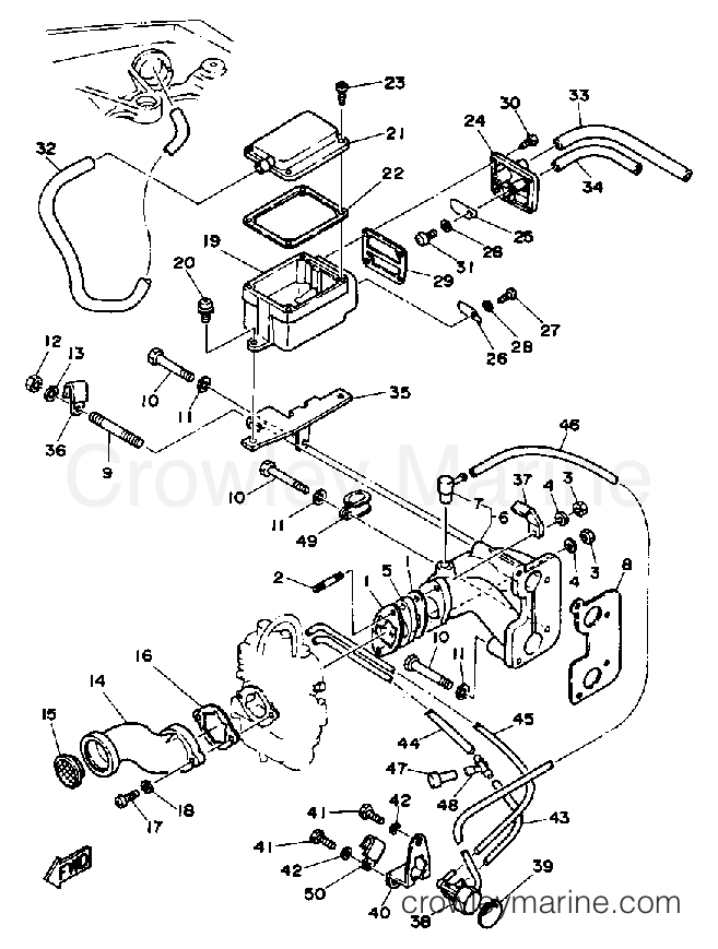 Yamaha Motors F9.9MLHP - INTAKE