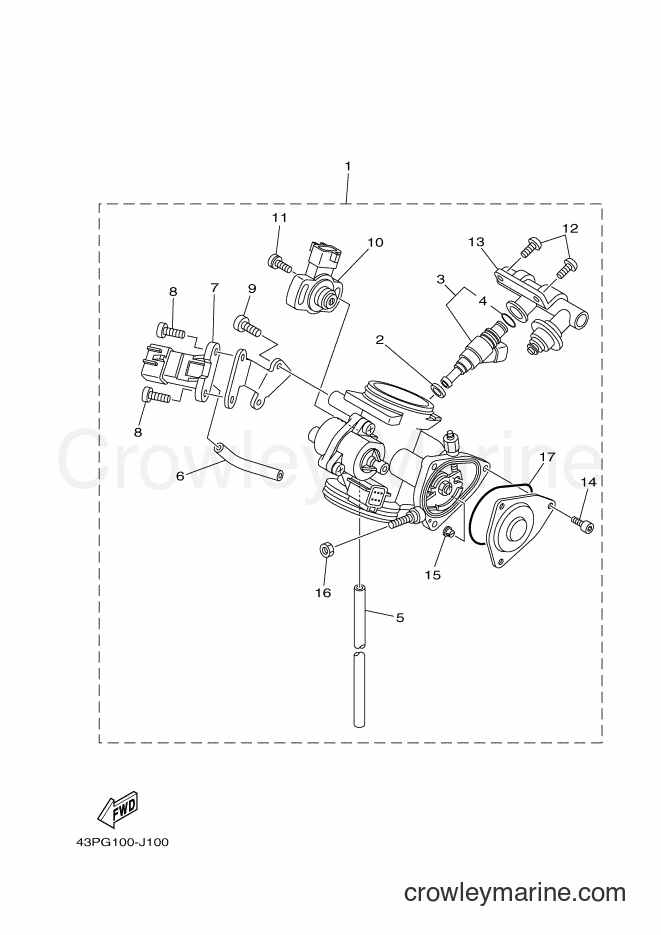 2010 ATV YFM700FWAD - YFM700FWAD (43PU) [010] - THROTTLE BODY ASSY 1