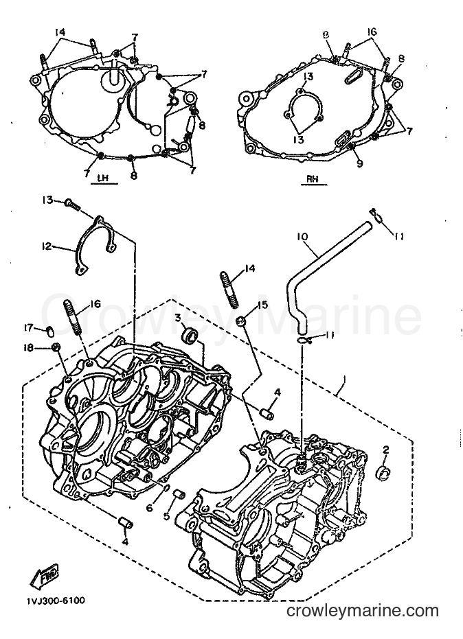 1986 Dirt Bike XT600Z - XT600Z (1VK) [999] - CRANKCASE